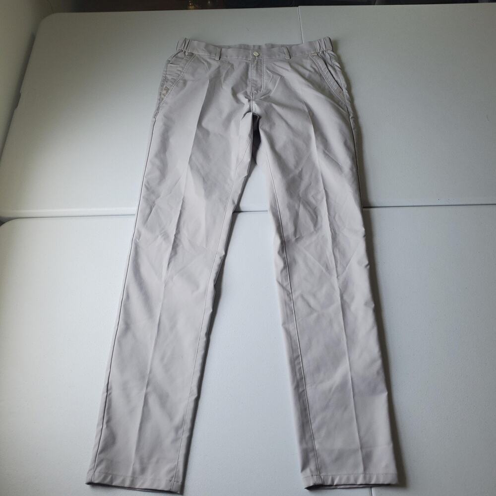 Jack Archer Pants Mens 34x36 Gray Polyester Chino Straight Leg Business